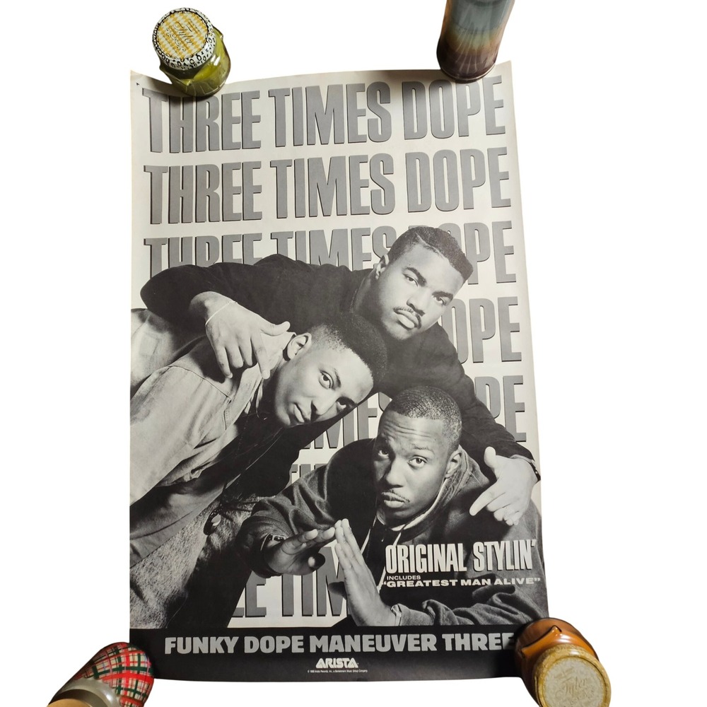Three Times Dope Original Stylin' Vintage 1988‎ Promo Album Poster 24x36 Arista